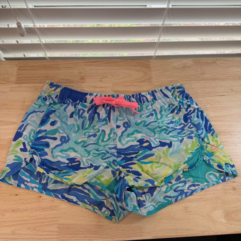 Lilly Pulitzer Pajama Shorts Women's Multicolor Drawstring 2.5" Inseam - Small
